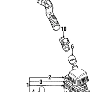 Duct - Mazda (F2G8-13-221)
