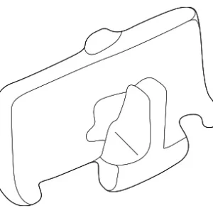 Molding Assembly Clip - Mazda (J0Y1-50-619C)