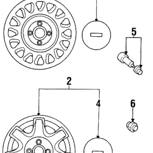 Center Cap - Mazda (B461-37-190A)