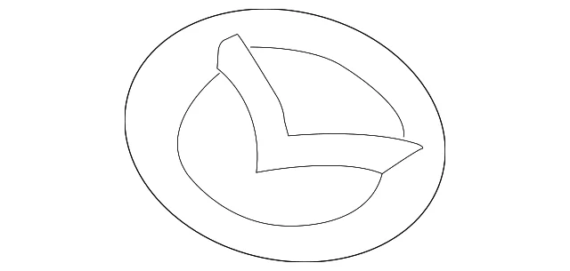 Engine Cover Emblem - Mazda (PX1P-10-2D9)
