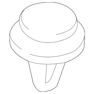 Belt Weather-Strip Fastener - Mazda (GJ6R-68-ABX)
