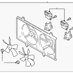 Engine Cooling Fan Assembly - Mazda (L33L-15-025G)
