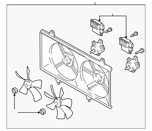 Fan Assembly - Mazda (L3BT-15-025B)