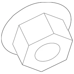 Differential Mount Retainer Nut - Mazda (GJ6A-28-458)