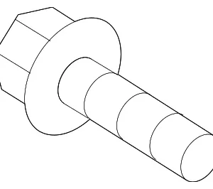 High Mount Lamp Screw - Mazda (9973-50-516)