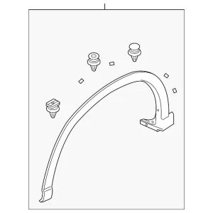 Wheel Opening Molding - Mazda (KD53-51-W20C-8N)