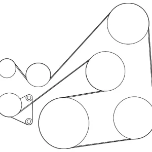 Serpentine Belt - Mazda (L510-15-909C)