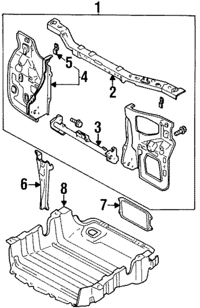 Grille Bracket - Mazda (0305-53-781A)