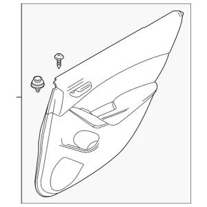 Door Trim Panel - Mazda (GJR9-68-520J-02)
