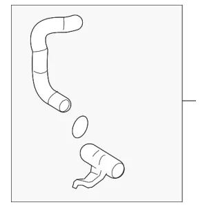 Upper Hose - Mazda (L3K9-15-186)