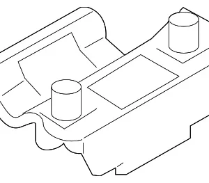 Windshield Pillar Trim Retainer - Mazda (LB82-64-345)