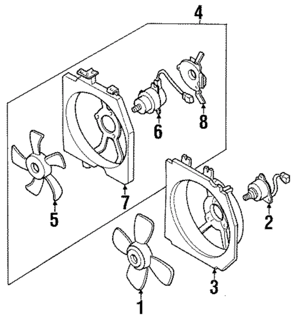 Fan Motor - Mazda (Z501-15-035)