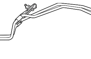 Rear Pipe Assembly - Mazda (KMV6-61-3AXB)