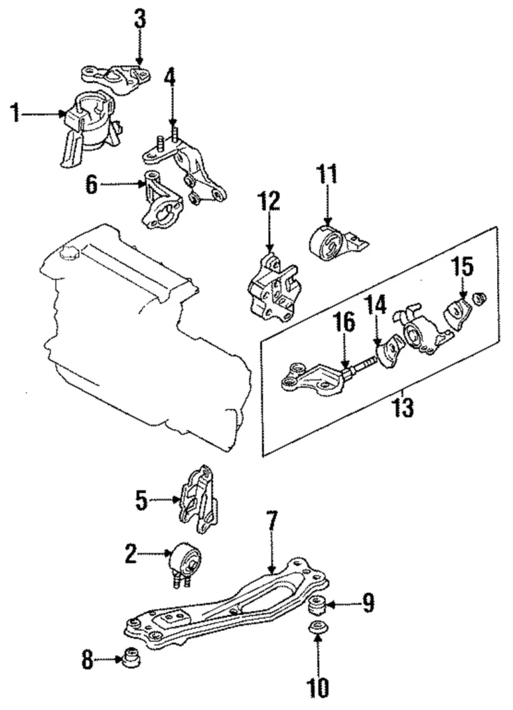 Front Mount Bracket - Mazda (BC1D-39-030D)