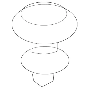 Air Inlet Duct Rivet - Mazda (JE48-13-209)