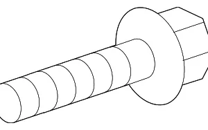 Spacer Bolt - Mazda (PY8W-14-275)