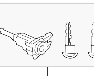 Lock Cylinder - Mazda (GJY0-76-220A)