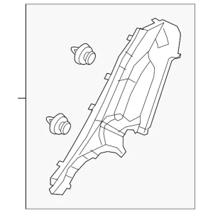 Lock Pillar Trim - Mazda (BDTS-68-760A-02)