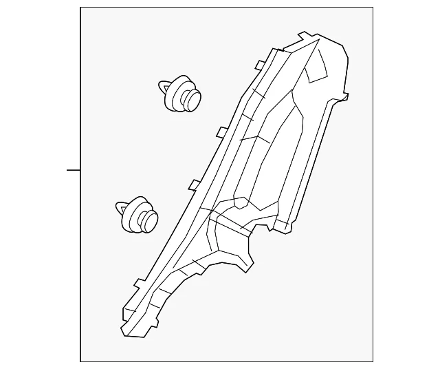 Lock Pillar Trim - Mazda (BDTT-68-770-02)