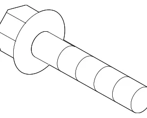 Inner Bracket Bolt - Mazda (9945-40-616)