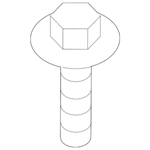 Center Bar Bolt - Mazda (9YA0-21-458)