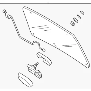 Glass Assembly - Mazda (EC02-63-931C)