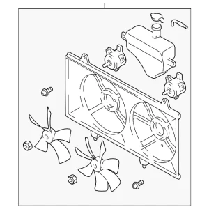 Fan Assembly - Mazda (L321-15-025L)