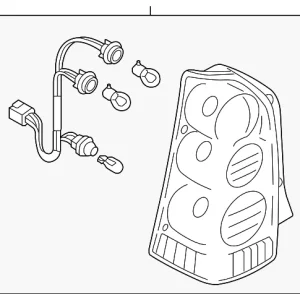 Combo Lamp Assembly - Mazda (EF91-51-180C)