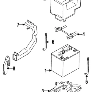 Battery Hold Down - Mazda (B465-56-03XA)