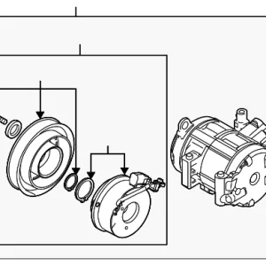 Compressor Assembly - Mazda (BBM4-61-450C)
