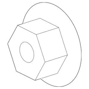 Support Bracket Nut - Mazda (GV9C-43-954)