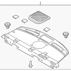 Pkg Tray Trim - Mazda (GK2A-68-3A0M-81)