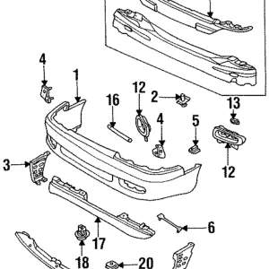 Bumper Cover Plate - Mazda (GA2K-50-1B0)