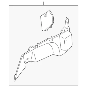 Trunk Trim Panel - Mazda (GM9E-68-870B-02)