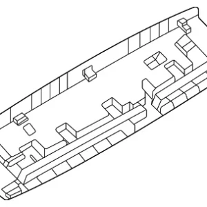 Upper Gate Trim - Mazda (KMV6-68-930-02)