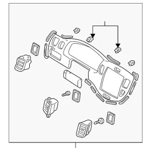 Cluster Trim - Mazda (LC62-55-420E-00)