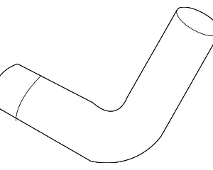 Engine Coolant Hose - Mazda (L3K9-15-536)