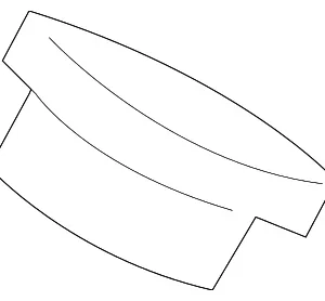 Lower Case Rubber Bumper - Mazda (R205-13-363)