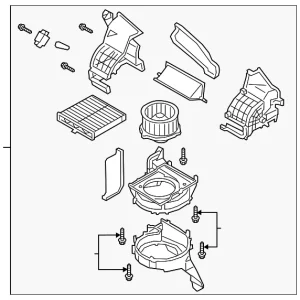 Blower Assembly - Mazda (BDGF-61-140A)