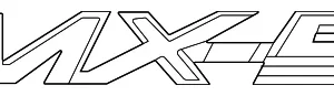 Deck Lid Emblem - Mazda (NF6W-51-721)