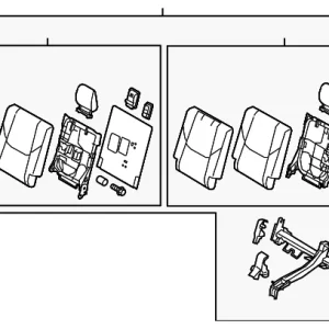 Seat Rear - Mazda (TK79-57-30XF-2A)