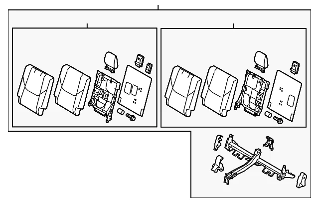 Seat Back Assembly - Mazda (TN62-57-30X-15)