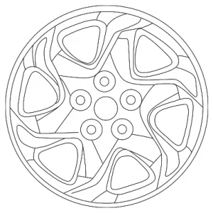 Wheel, Alloy - Mazda (9965-43-6060)
