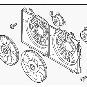 Fan Module - Mazda (PE20-15-025)