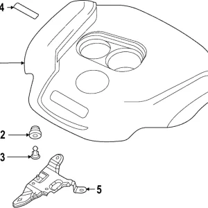 Engine Cover Bracket - Mazda (BFWM-67-B2YA)