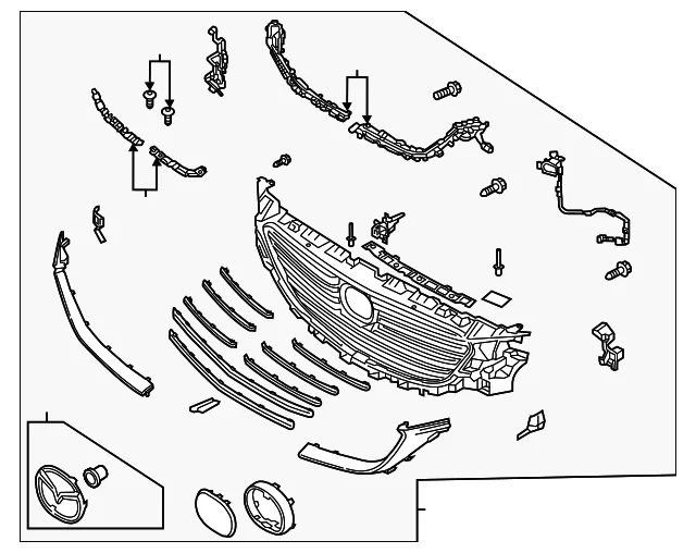 Grille Assembly - Mazda (TD2N-50-710)