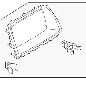 Radio Bezel - Mazda (KD45-55-230D-02)