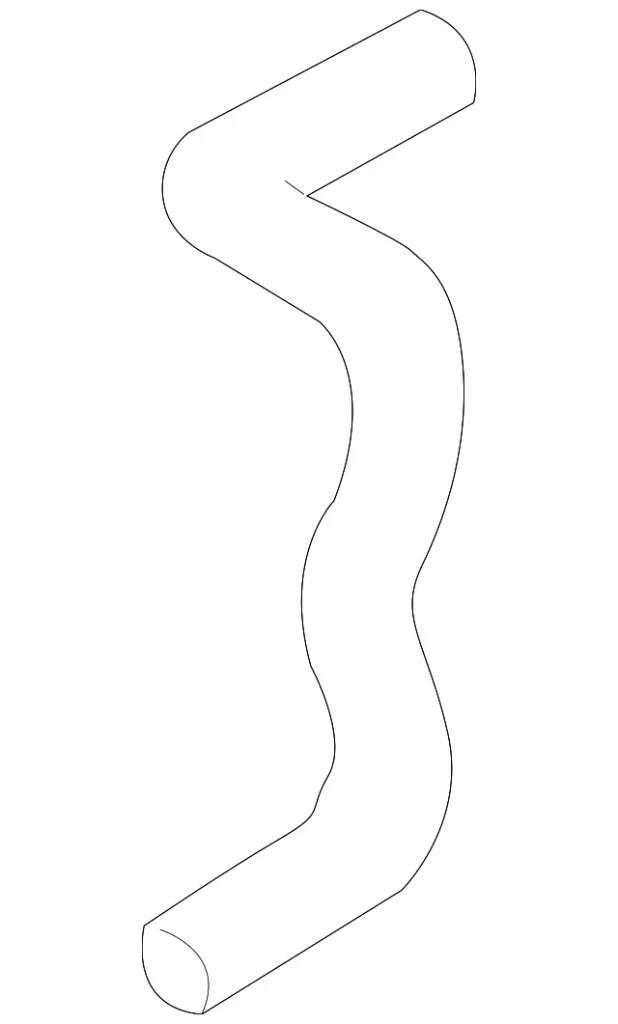 Lower Hose - Mazda (ZL01-15-185A)