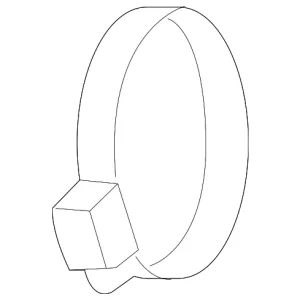 Air Inlet Pipe Clamp - Mazda (SHY1-13-737)
