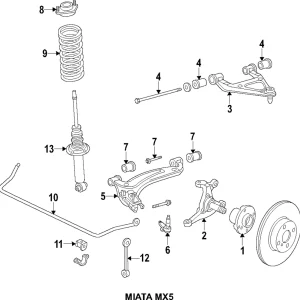 Stabilizer Bar Bushing - Mazda (NA01-34-156A)